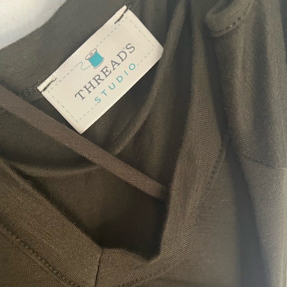 Threads Studio Olive Strappy Top with open shoulders! - Picture 3 of 4